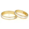 Par de Alianças "Honor" Ouro 10k ou 18k 4mm