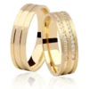 Par de Alianças "Amore" Ouro 10k ou 18k 5mm