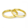 Par de Alianças "Soft Lux" Ouro 10k ou 18k 3mm