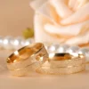 Par de Alianças "Je T'aime" Ouro 10k ou 18k 7mm - Image 2