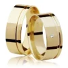 Par de Alianças "Beloved Plus" Ouro 10k ou 18k 6mm